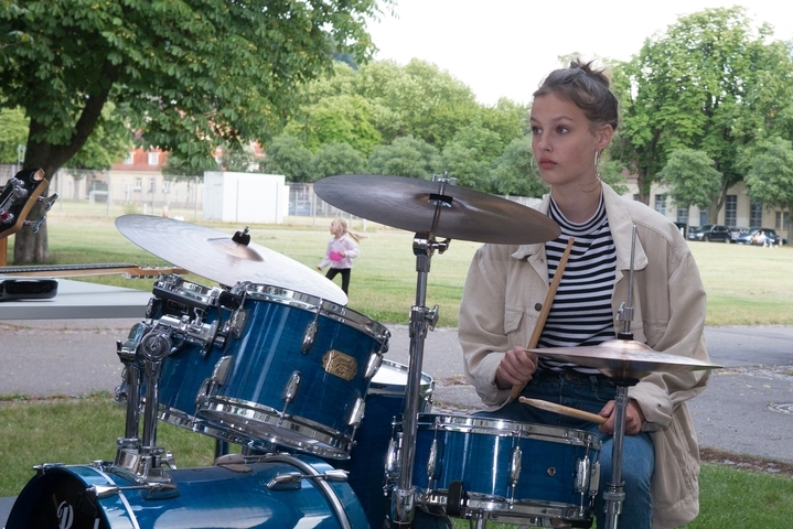 Eine der Bands aus Karlsruhe